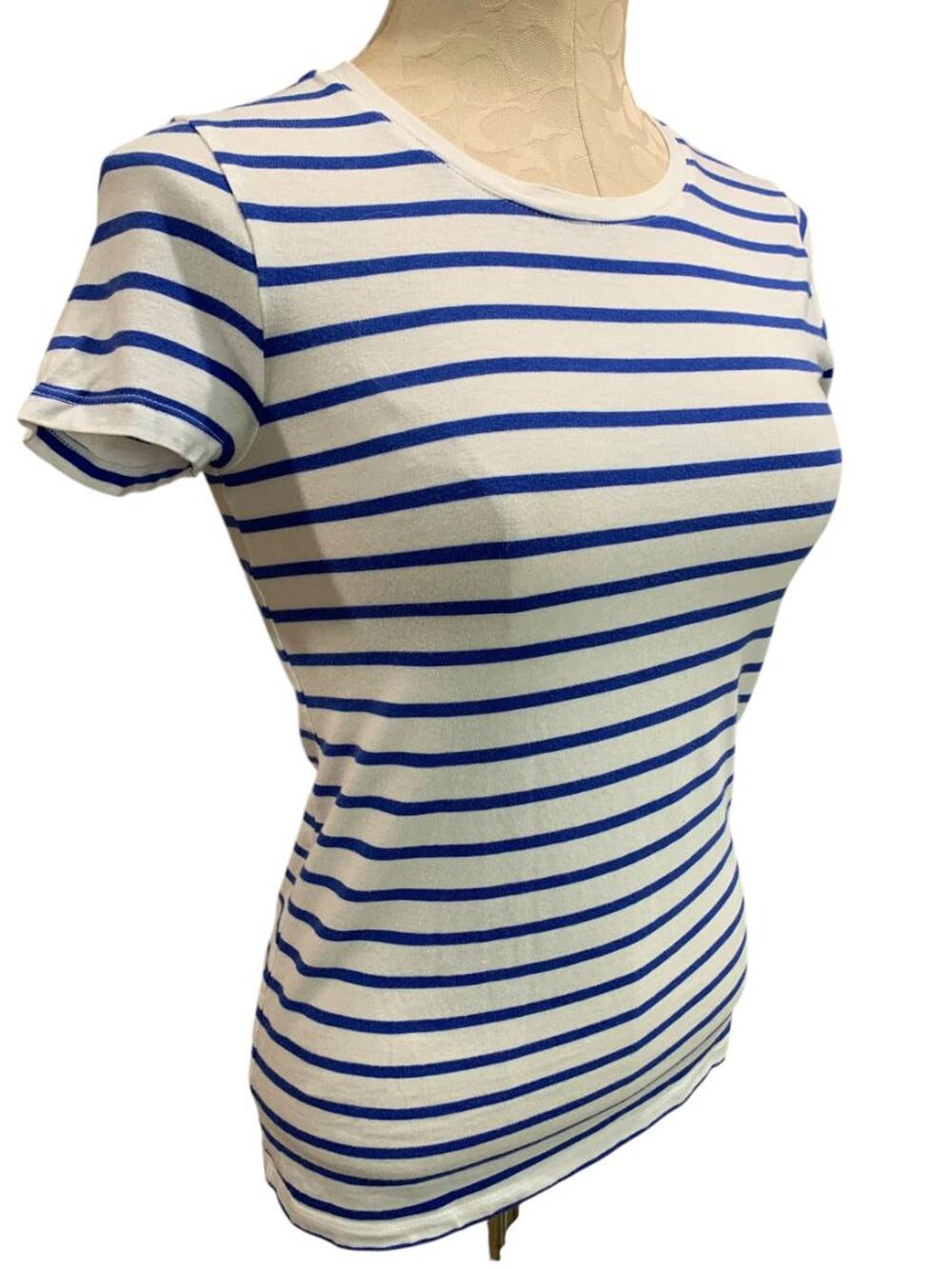 Size XS Gap Favorite Tee Womens Striped Blue White Tshirt